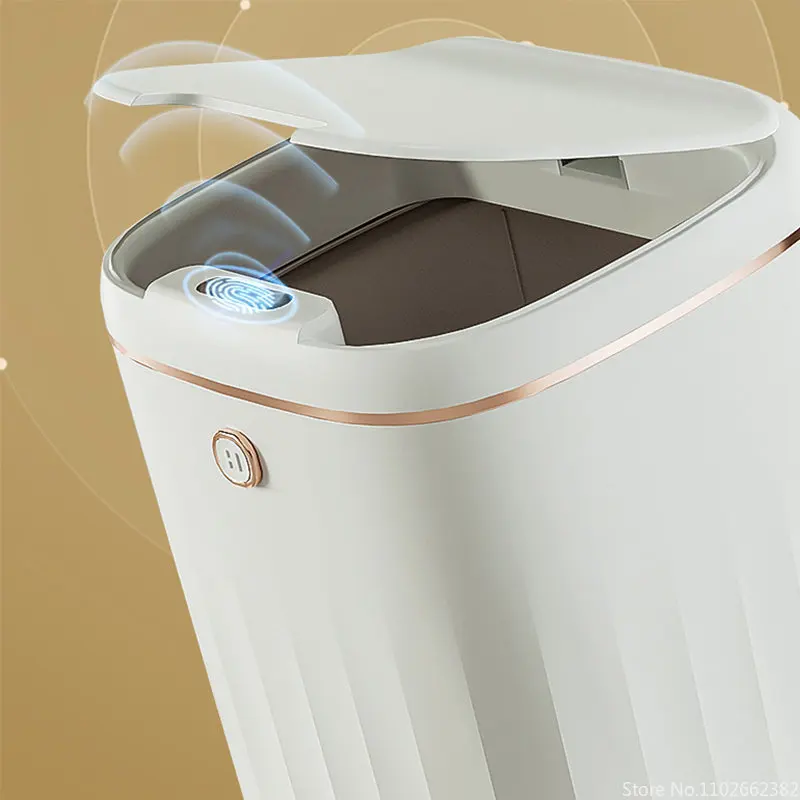 20L/22L Automatic Sensor Trash Can UV Light Induction Smart Dustbin For Bathroom Toilet trash can