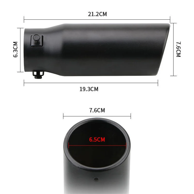 General motors large diameter exhaust pipe modified muffler exhaust muffler tip exhaust pipe muffler exhaust trim pipe new lengthening diagonal plating stainless steel exhaust cover auto