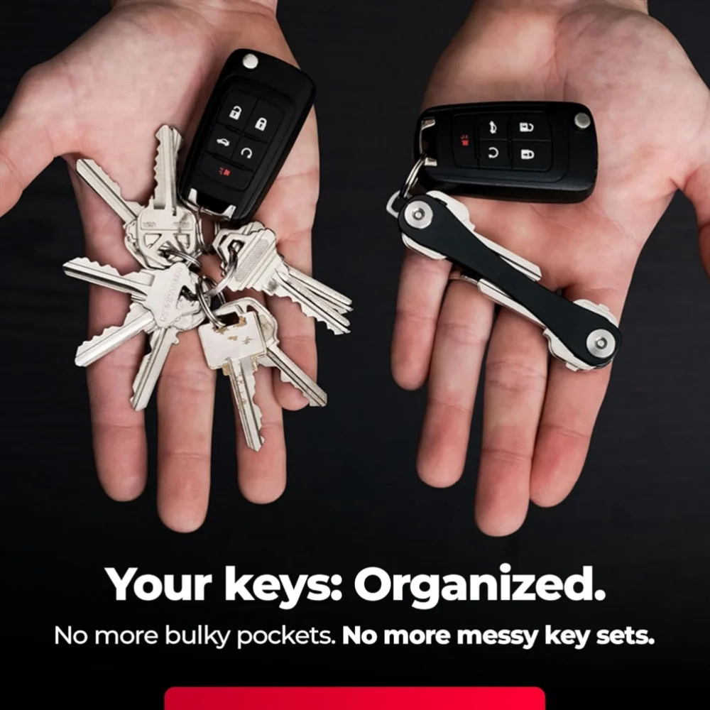 Compact Key Storage Organizer - Durable, Scratch-Free, and Tidy Solution