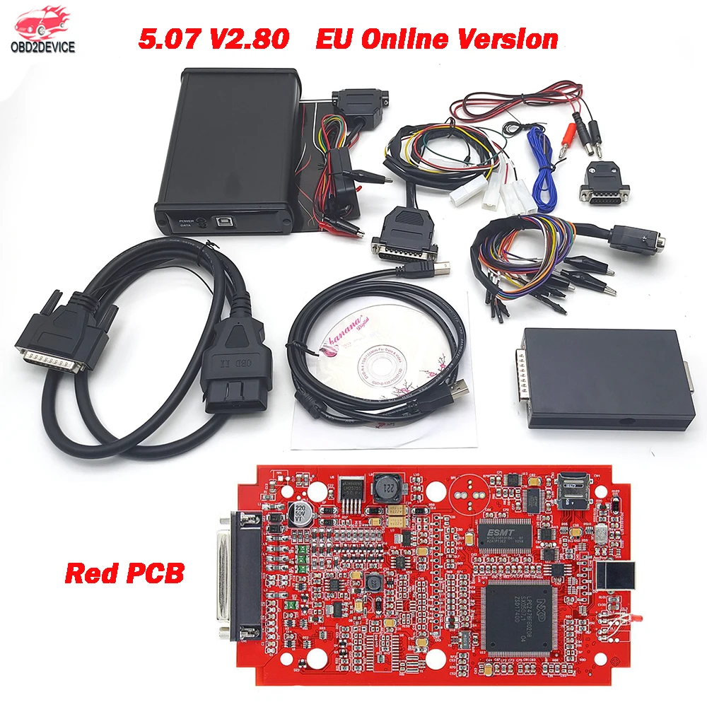 Автомобильный аксессуар для KESS V5.017 Online V2 v2.80 чип-тюнинг красная печатная плата Ecu Инструмент для программирования инструменты для обновления электроэнергии запасные части