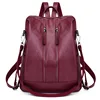 CFUN YA New Leather Women Backpack High Quality PU Female Bag Bucket Lady Shoulder Packs Big Capacity Backpacks Travel Rucksack 1