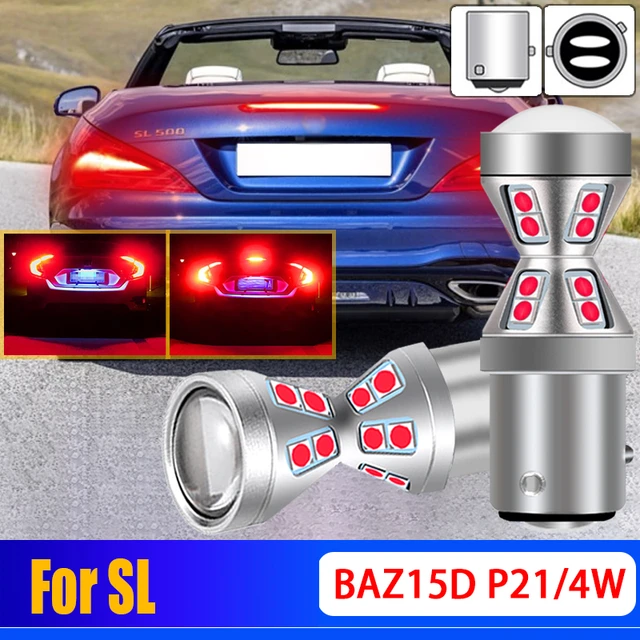 New 2X Canbus Error Free P21/4W 566 LED Tail Brake Light Bulbs BAZ15d Lamp  For Mercedes Benz M Class ML55 AMG ML230 ML350 ML43 ML500 From Otolampara,  $5