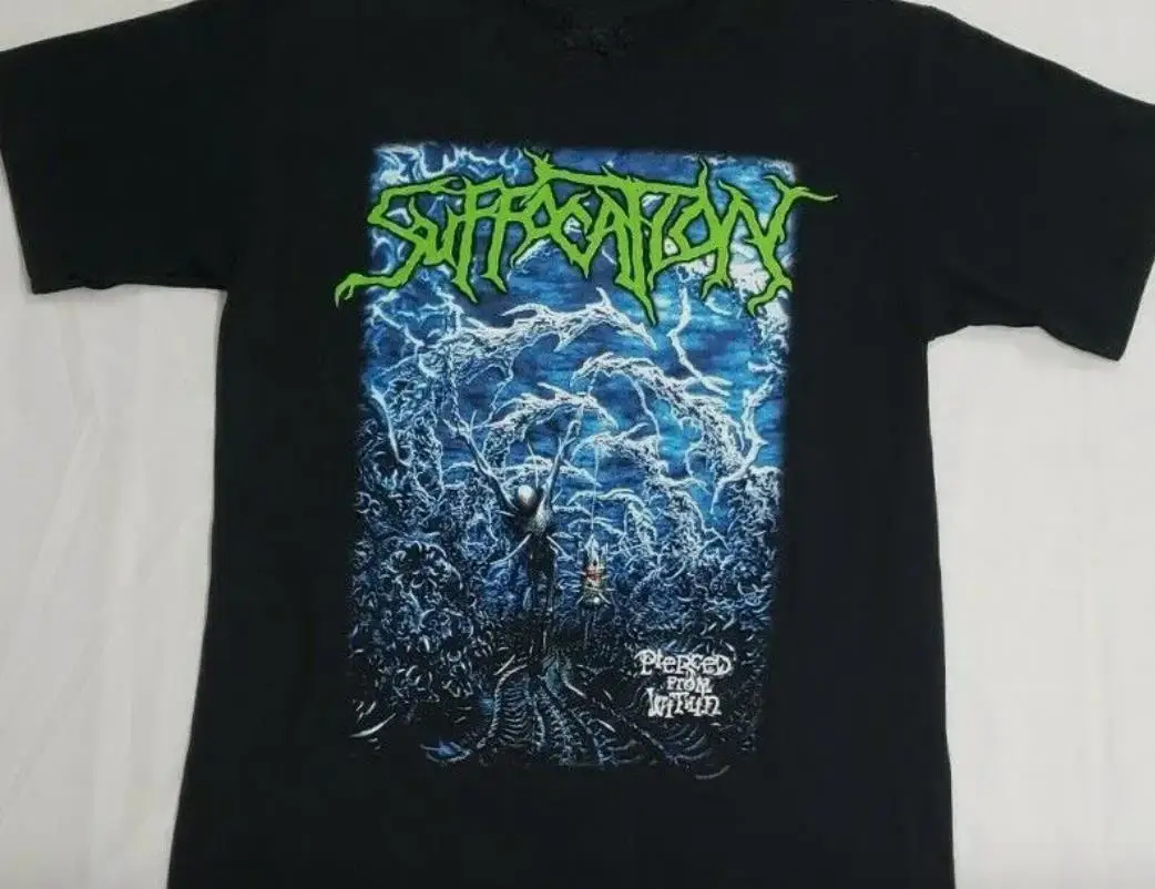 

Vtg Suffocation Cotton All Size Unisex Black Shirt