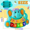 Baby Piano Toys, Elephant Music Baby Toys 18 Months Early Learning Educational Piano Keyboard Baby Toys For Baby Girls Piano Toy 5