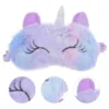 Plush Patch Shading Eye Sleep Blindfold Blackout Light Kids Mask for Sleeping Little Girl Travel 4
