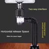 Durable Kitchen Accessories Plumbing Home Sink Hose Washbasin Pipeline Sink Deodorant Strainer Drain Sewer Pipe 2