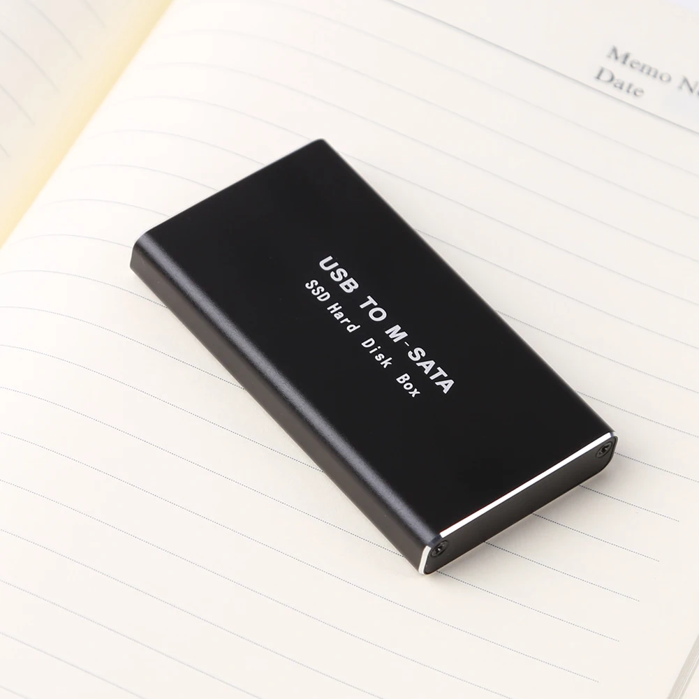 mSATA-USB 3.0/3.1 SSD 인클로저 외장형 HD 하드 드라이브 디스크 박스 스토리지 미니 sata SSD 케이스 어댑터