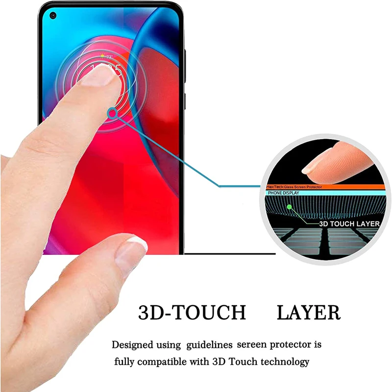 Premium Tempered Glass Screen Protector Film - Set of 3