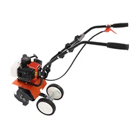 Gas Powered Garden Tiller Cultivator 43cc 2-Cycle Engine Scarifier Adjustable Height 0-3.94” 2