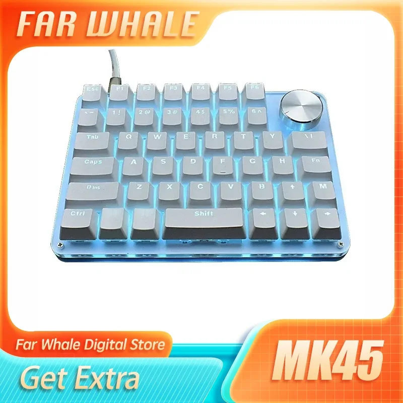 

Mk45 Mechanical Numpad Knob Macro Programming Keyboard Ergonomics Backlight Keyboard Pc Accessories Drawing Design Office Man