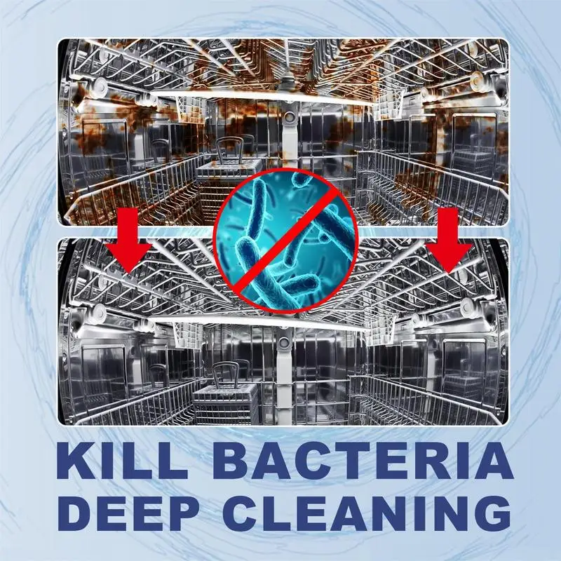 Dishwasher Cleaner Natural Dishwasher Cleaner 24 Pack Deep Cleaning Descaler Washing Machine Descaler Deep Cleaning Tablets 24 Tablet Combo