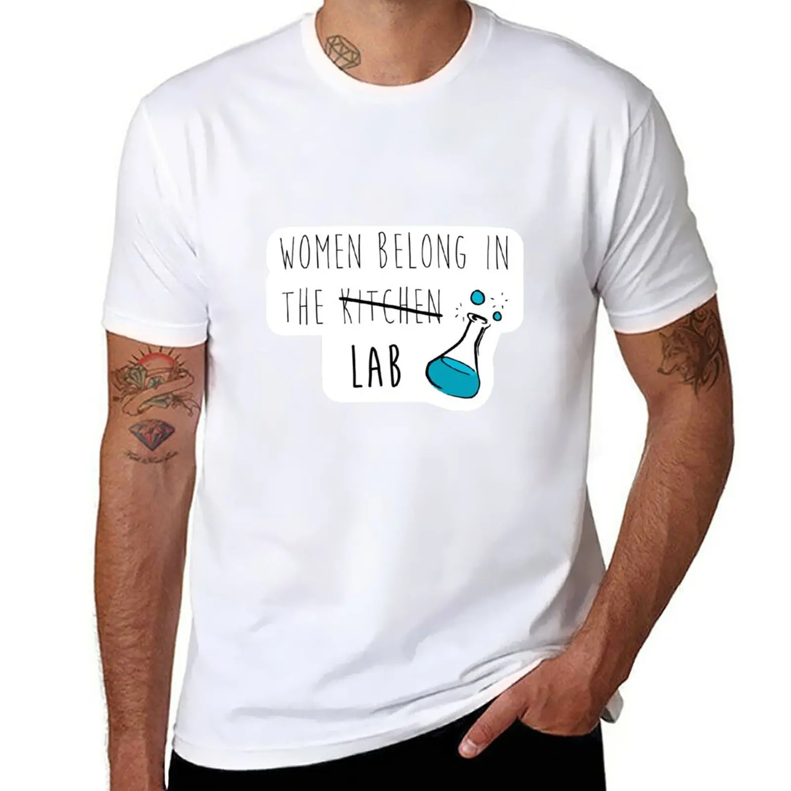 

Women Belong in the Lab T-Shirt summer clothes aesthetic clothes anime quick-drying t shirts for men pack