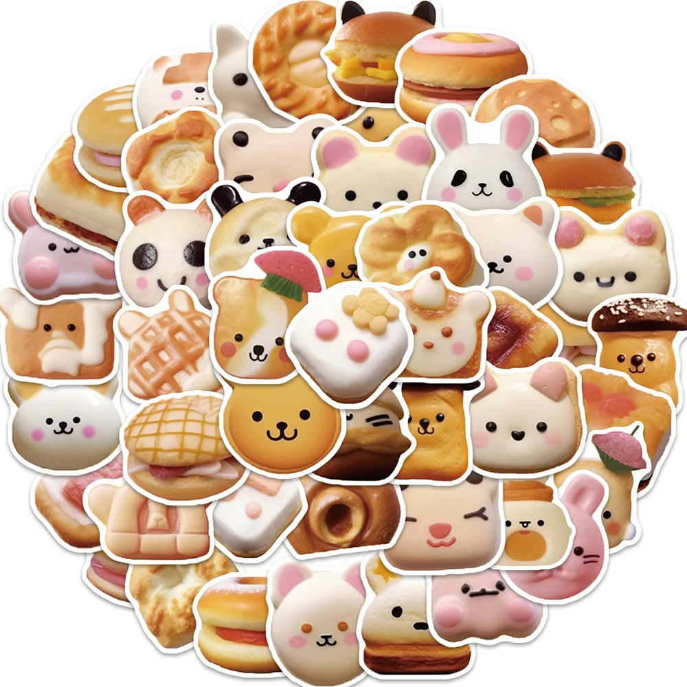 

10/30/50PCS Fun Kawaii Cartoon Cookie Sticker DIY Phone Laptop Luggage Skateboard Graffiti Decals Fun for Kid Gift