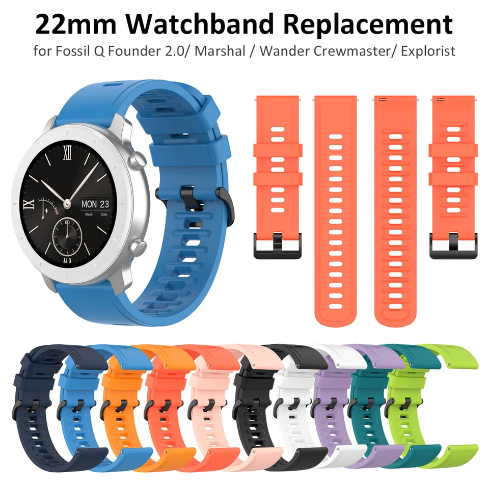 Per cinturino in silicone a sgancio rapido Garmin Fenix 6 Pro da 22 mm