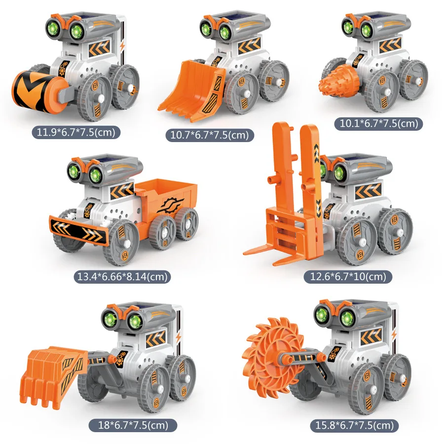 Solar Powered DIY Robot Toy Kit for Kids
