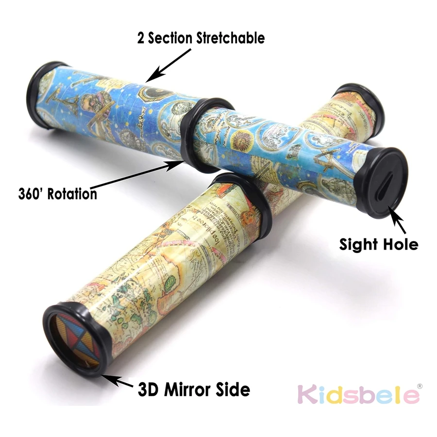 Zauberröhre Kaleidoskop für Kinder – Optisches Spielzeug mit Farbwechsel zur Förderung von Fantasie und visueller Entwicklung_voghion.com