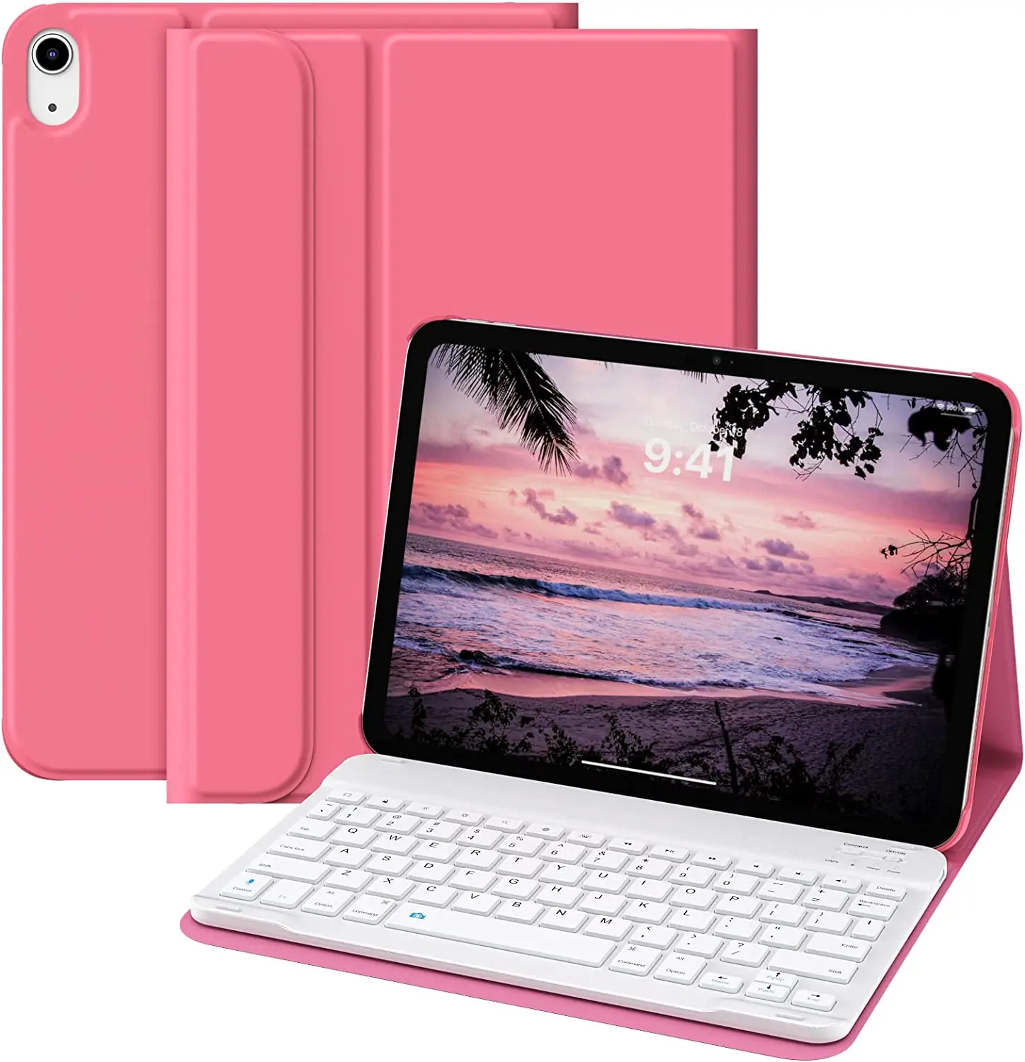 Keyboard Case For IPad 10th Generation Case With Wireless Keyboard Multi Angle Magnetic Stand 
