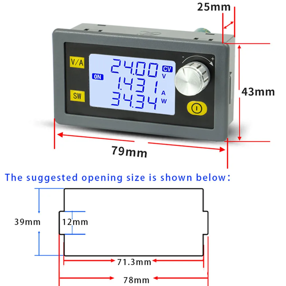 SK35H CNC DC-DC 벅 부스트 컨버터 CC CV 0.6-30V 4A 35W 정전압 및 전류 조정 가능 전원 공급 모듈