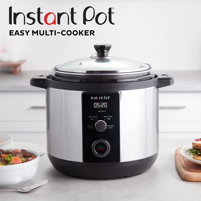 6QT Easy 3-in-1 Slow Cooker, Pressure Cooker, and Sauté Pot - AliExpress