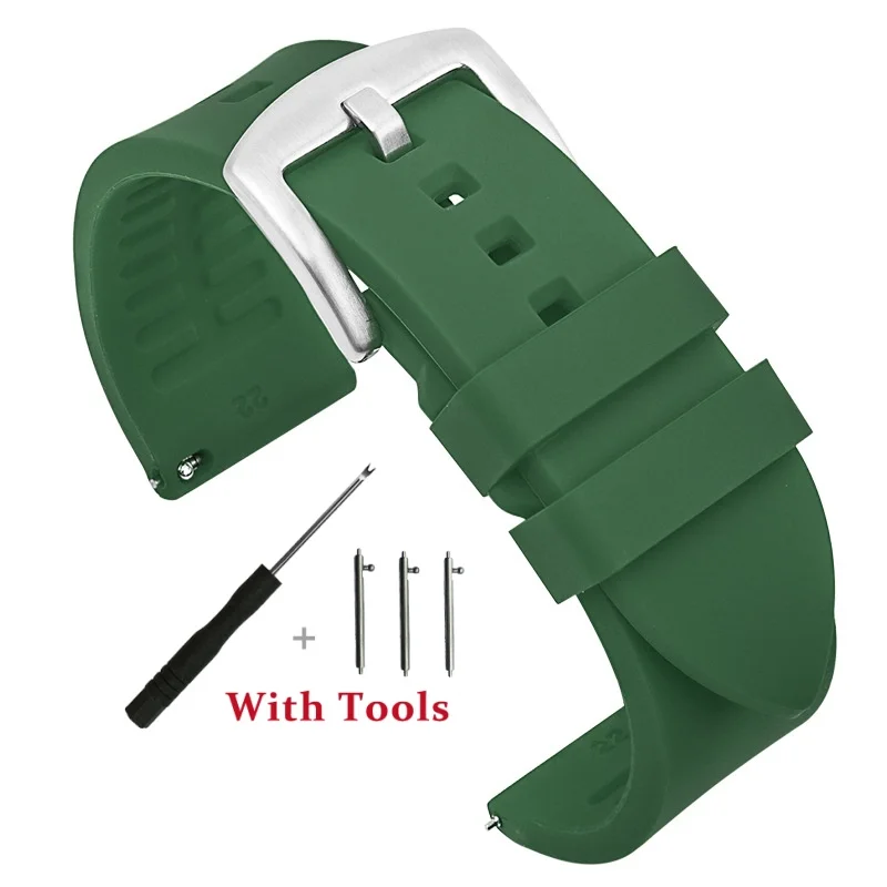 Quick Release Silicone Watch Strap - Universal Waterproof Bracelet Accessory
