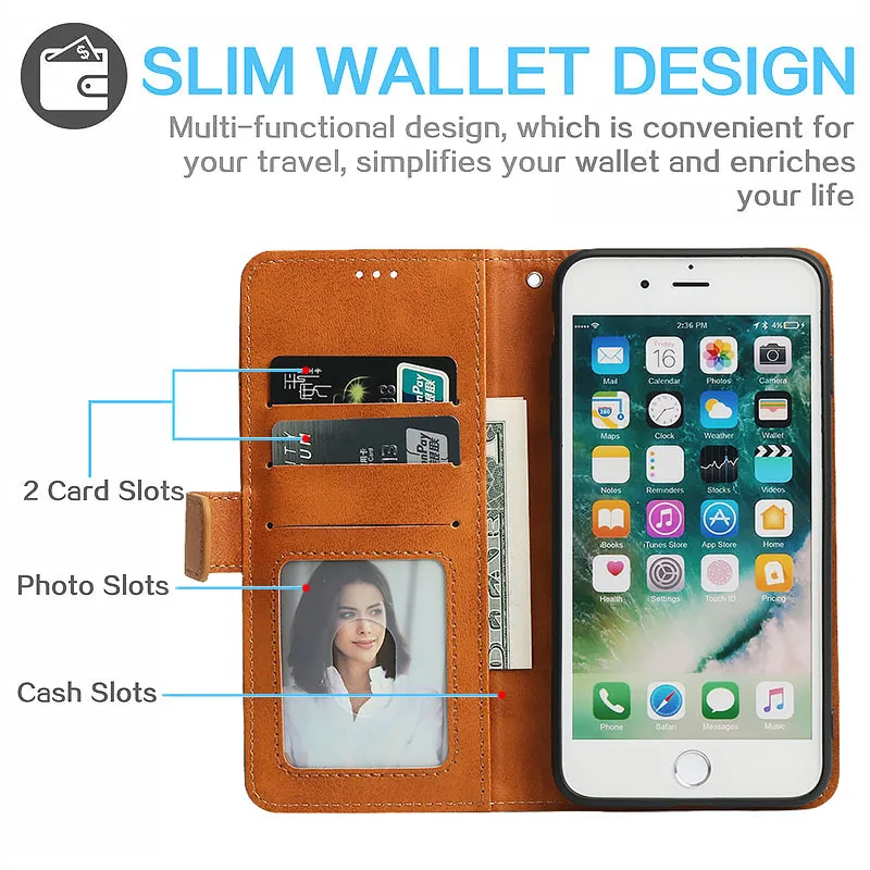 Luxury Phone case Silicon cell phone case Cell phone case Cell phone Case For iPhone 6 6S 7 8 Plus Leather Flip For iPhone X XR XS Max 8 7 6 6S Plus SE Cover