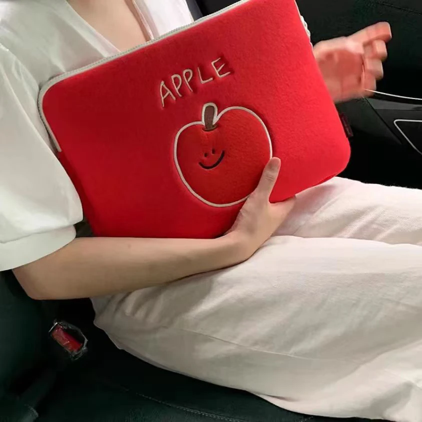 Borsa Per Computer Con Frutta Di Design Coreano Ins Apple Banans Tablets Borsa Per La Conservazione Del Computer Borsa Da Viaggio Per Cosmetici Da Don