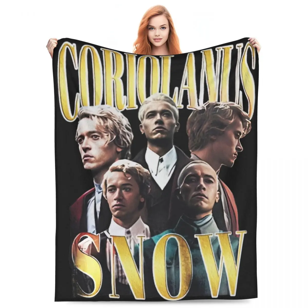 

Relax Coriolanus Snow Bootleg Blanket Home Decorative Tom Blyth Hunger Games Throw Blankets Lightweight Thin Flannel for Travel