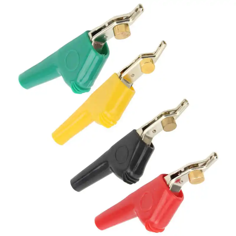 Telecommunication Test Clamp 25mm Opening Stripping Electrical Crocodile Clips Non Damage with Needle for Car Battery alligator clips,electric test clamp