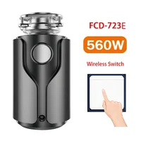 Food Waste Disposer 1200ml Capacity Food Crusher 560W Stainless Steel Grinder Kitchen Appliances Garbage Disposal Material 1