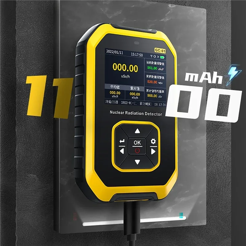 Personal Dosimeter X-ray Gamma-ray Beta Ray Radioactivity Tester Marble Detector Geiger Counter Nuclear Radiation Detector 4