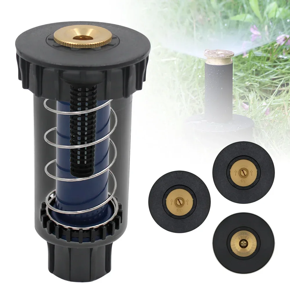 90180360DegreePopUpSprinklersLawnGardenWateringSprayerHeadAdjustableAutomatic