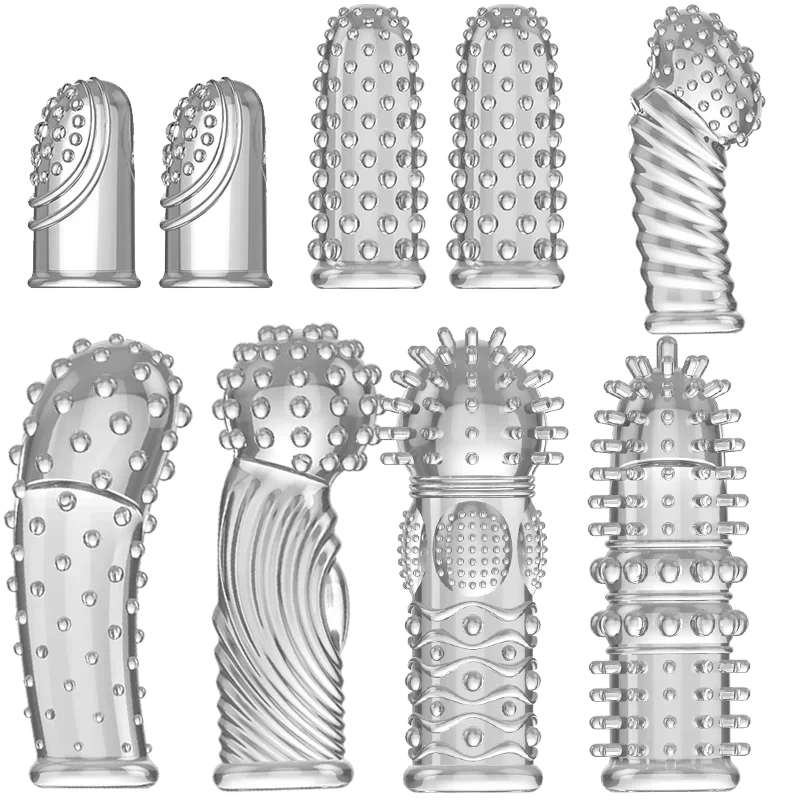 Finger Sleeve Vibrator Female Masturbator Silicone Adult Clit Stimulate Erotic Exotic Accessories Sex For Women Lesbian Toys sex toys