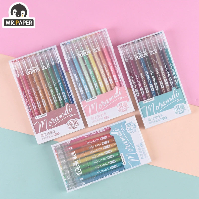 bolígrafos pequeños y frescos de gran capacidad, conjunto de bolígrafos multicolores, bonitos bolígrafos de papelería coreanos accesorios de oficina| | -