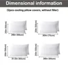 2pcs Cooling & Waterproof Pillowcases (Q-Max: 0.35) 100% Cooling Nylon Jacquard Pillow Cover with Zipper for Hot Sleepers Summer 4