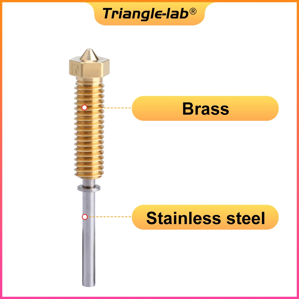 Trianglelab Tun Pro Bocal de Bronze Tudo-em-um Tun Vulcão Bocal para Chc Pro Kit Vulcão Bloco de Calor Td6 Td6s Hotend Impressora 3d - Imagem 3