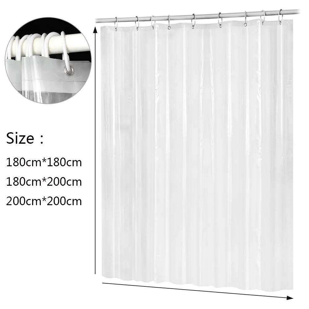 Shower Curtains PEVA Plastic Splash Resistant Waterproof Mildewproof