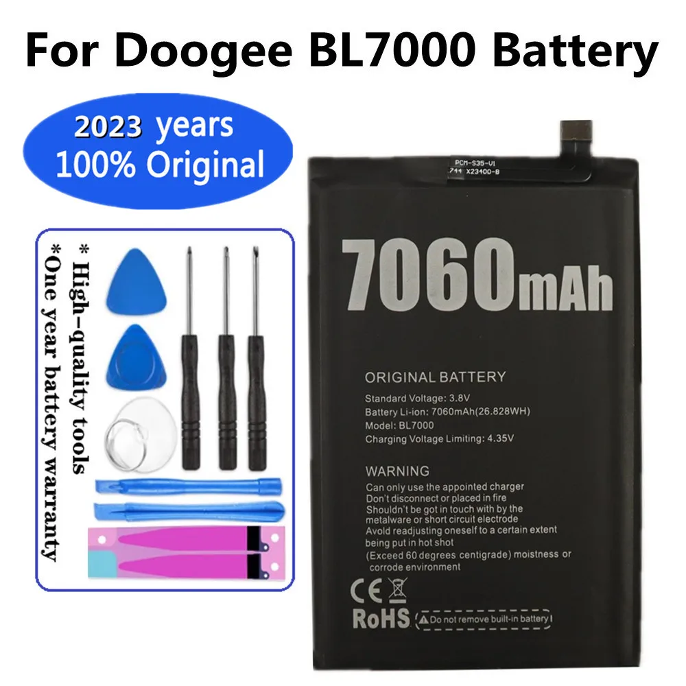 

2023 Years New 100% Original 7060mAh BL 7000 Battery For Doogee BL7000 Bateria In Stock High Quality +Tracking number in stock