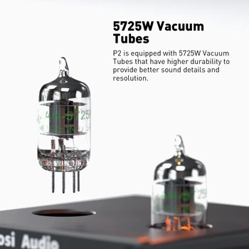 Fosi Audio P2 integrated Portable Headphone Amplifier Vacuum Tube Amp Mini HiFi Stereo Audio with Low Ground Noise for Headphone 5