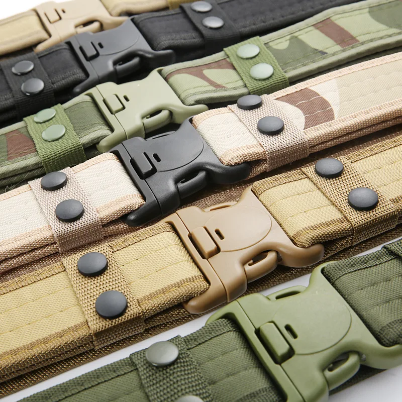 

Men's Belt Army Outdoor Hunting Tactical Multi Function Combat Survival High Quality Marine Corps Canvas For Nylon Male Luxury