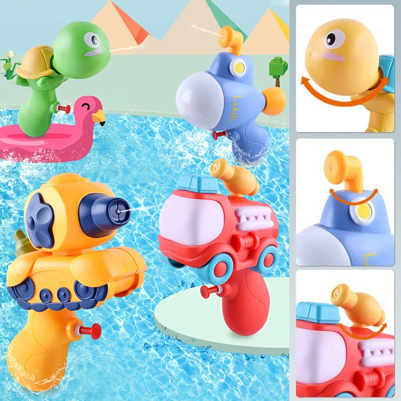 

Cartoon Water Guns Swimming Pool Beach Summer Holiday Water Fighting Play Spray Pistol Turtle Tank Fire Truck Toy Kid Adult Gift