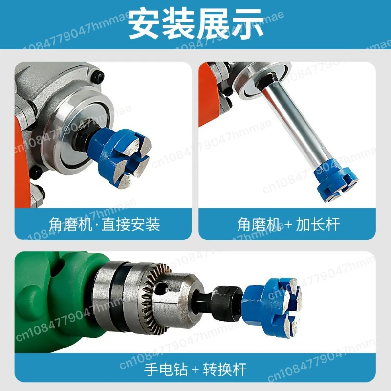 1인치 다이아몬드 평면 연삭 헤드 화강암 돌 자갈 화분 바닥 연삭 디스크 (앵글 그라인더용)