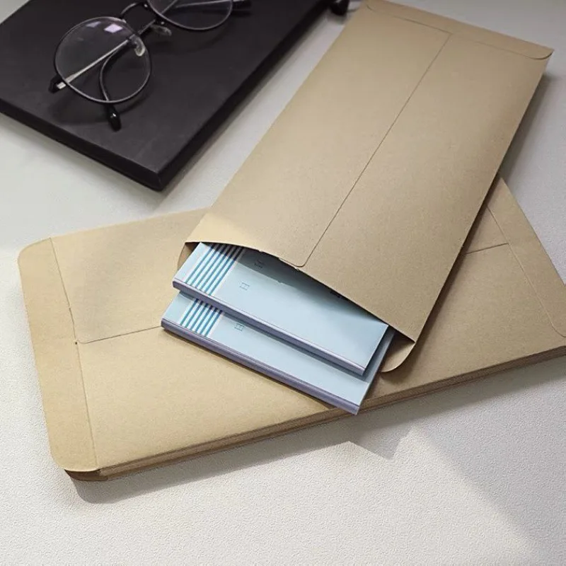 

Envelope Wholesale Thickened Blank Envelope Bag Yellow Wordless Large Capacity Paper Bill Bag With Money Salary Document Bag