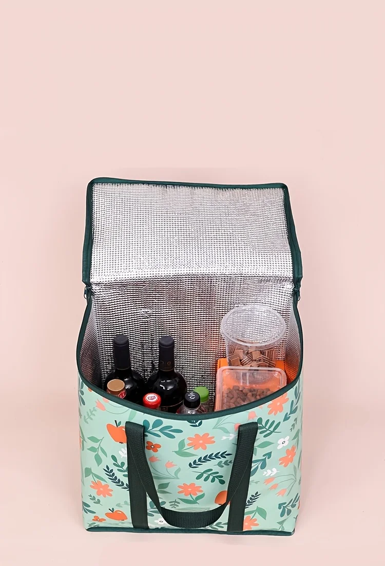 Large Reusable Grocery Tote Bag – Insulated Thermal Carrier Keeps Food and Drinks Hot o... - SKU RGTB1631 - UGI Packaging