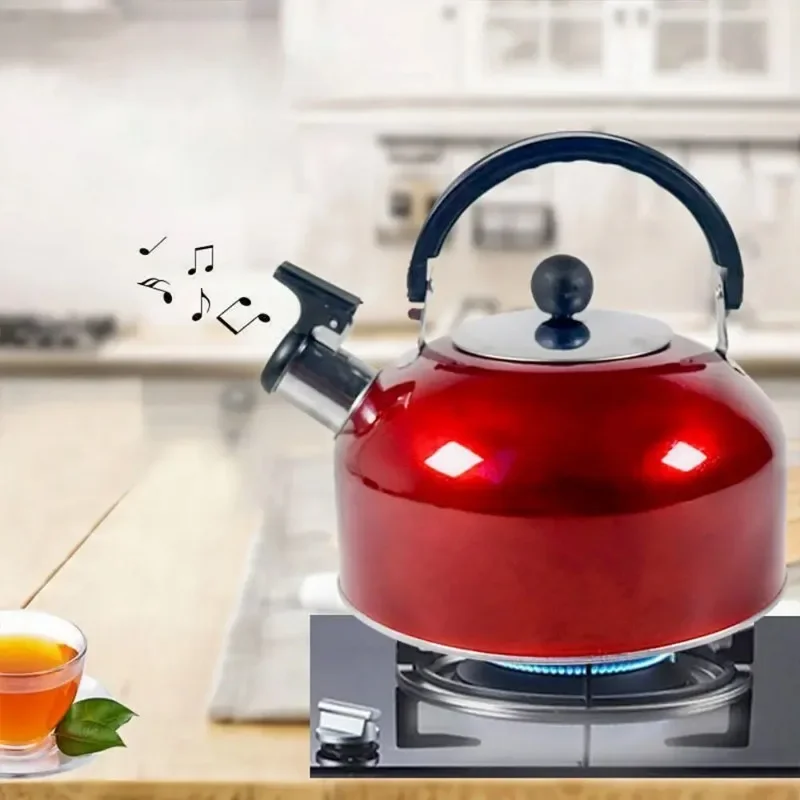 3L stainless steel teapot stove gas kettle whistle pot hiking and cooking teapot ergonomic handle teapot folding kettle portable folding kettle