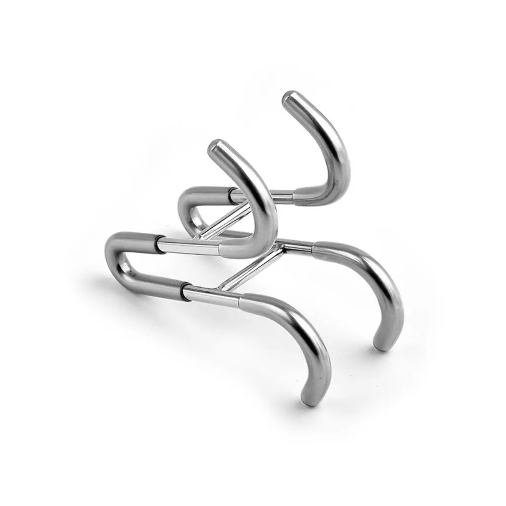 Multifunctional Hooks Towel Holder Double S-Shape Shower Door Hooks Stainless Steel Free Punching Bathroom Hooks Bath Ball Holder Bathrobe Storage
