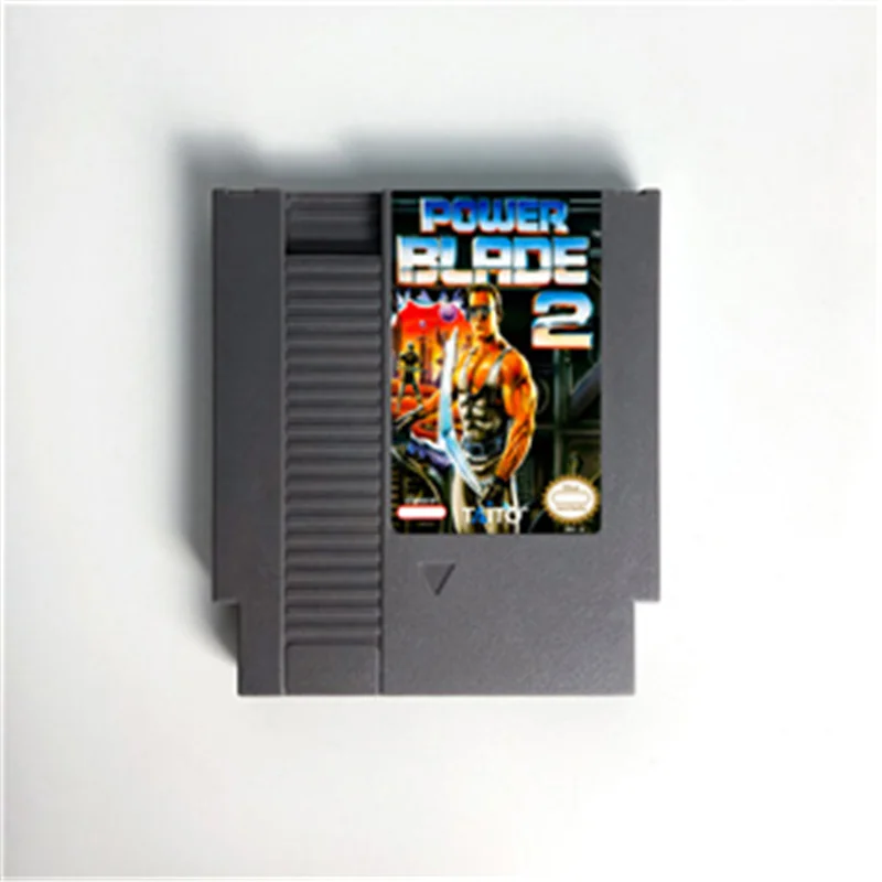 Power Blade 1 2 Game Cart for 72 Pins Console NES