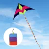Super Nylon Stunt Kite Tail Rainbow Line Kite Accessory Kids Toy 3