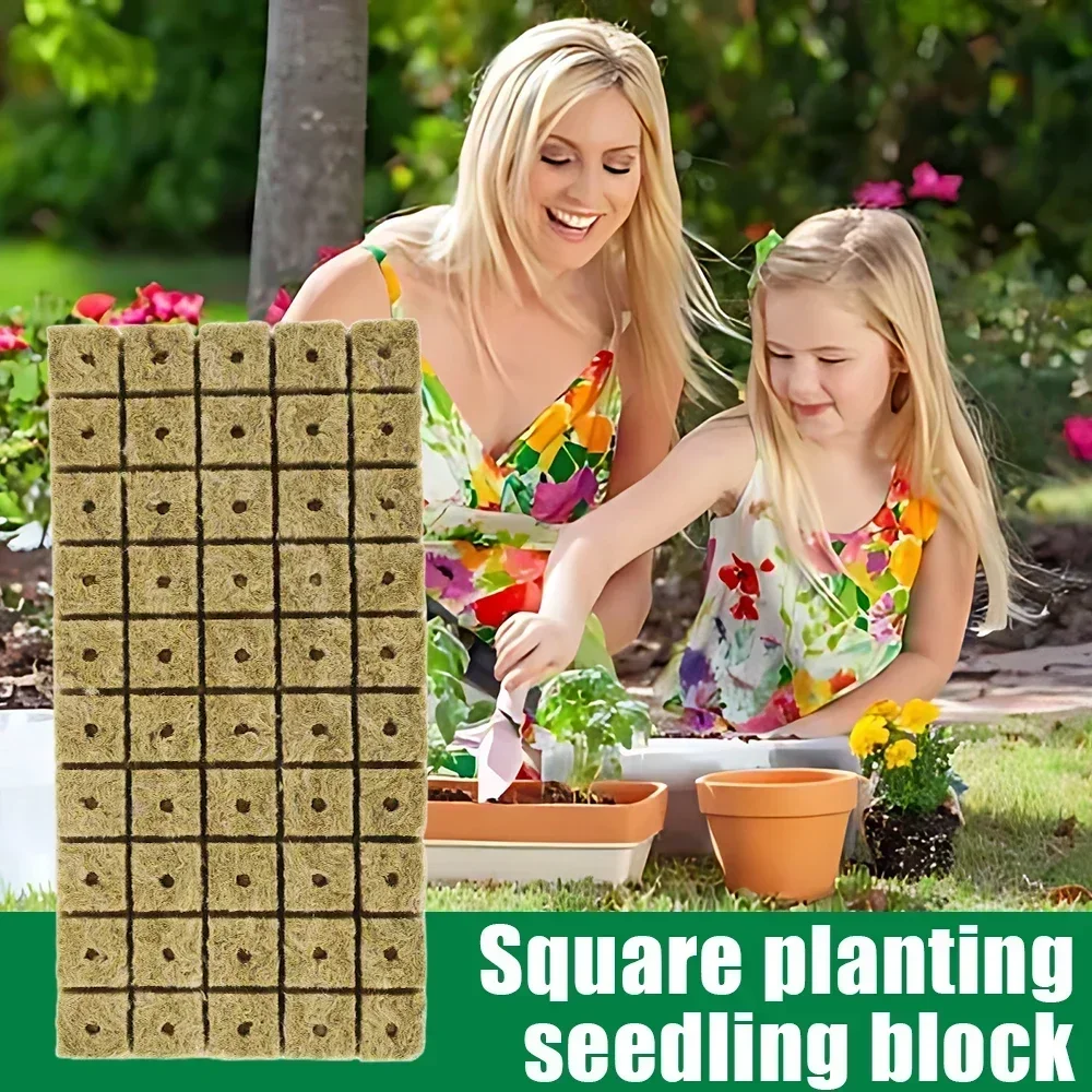 Hydroponic Grow Media Cubes Sponge Block Starter Plugs Rock Wool Grow Cubes Seed Starters Planting Cuttings Propagation Supply