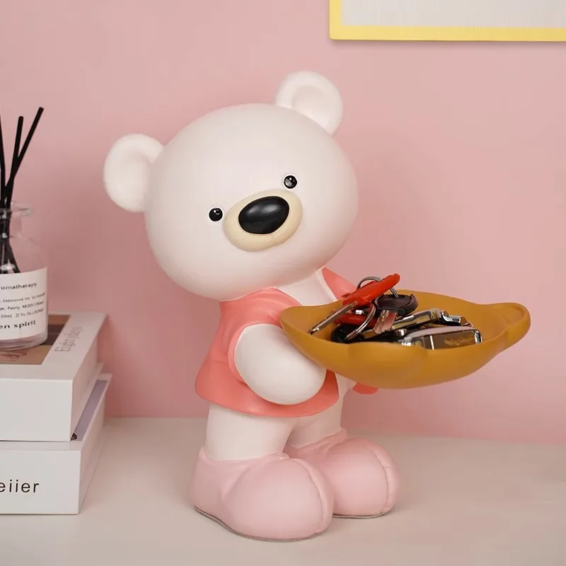 

Bear Entrance Key Storage Ornaments Modern Creative Home Living Room TV Cabinet Decorations Home Accessories