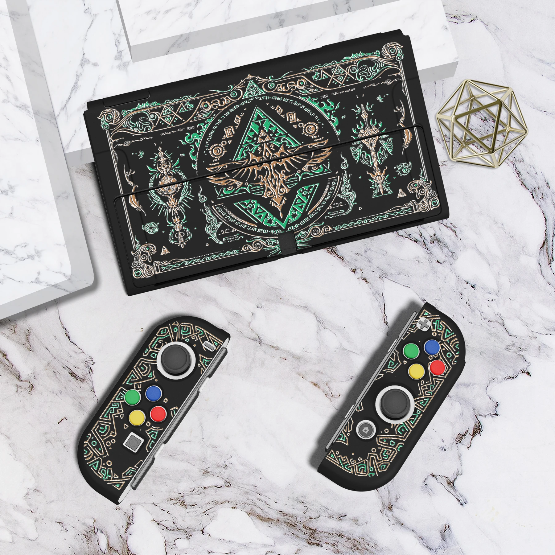 Playvital-zealprotect Estojo Protetor Macio para Nintendo Switch Oled Protetor Personalizado com Apertos do Polegar
